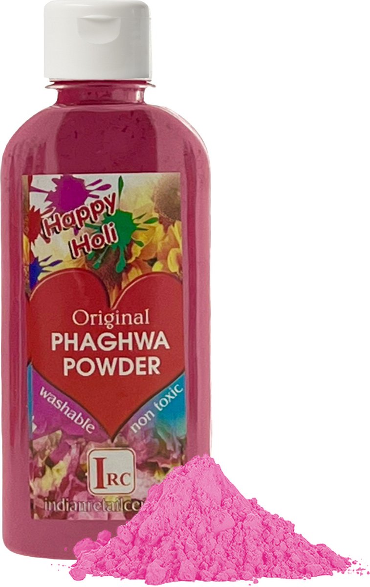 Holi Poeder - Festival Kleurenpoeder - Phaghwa Powder - In Spuitfles - Magenta - 2 Stuks