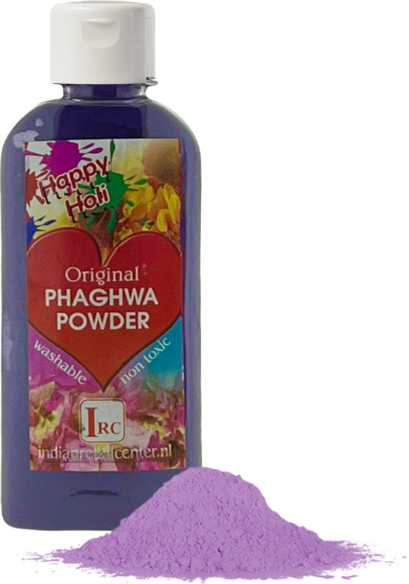 Holi Poeder - Festival Kleurenpoeder - Phaghwa Powder - In Spuitfles - Paars - 2 Stuks