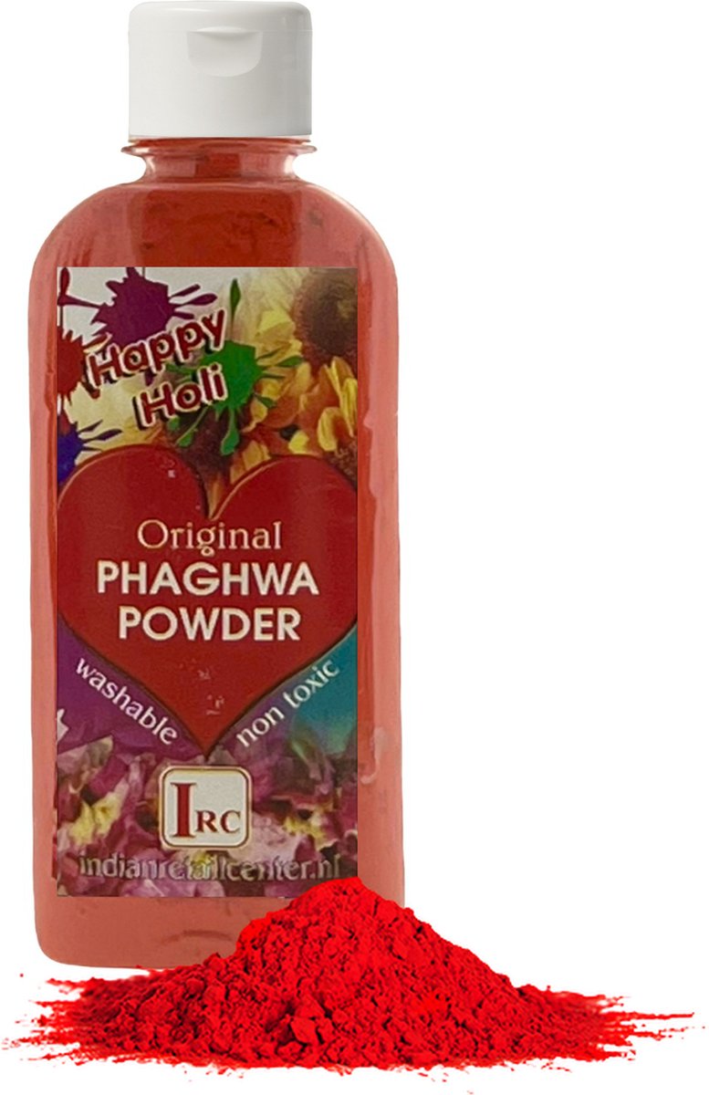 Holi Poeder - Festival Kleurenpoeder - Phaghwa Powder - In Spuitfles - Rood - 2 Stuks