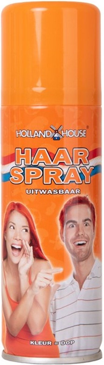 Haarspray oranje 125 ml.