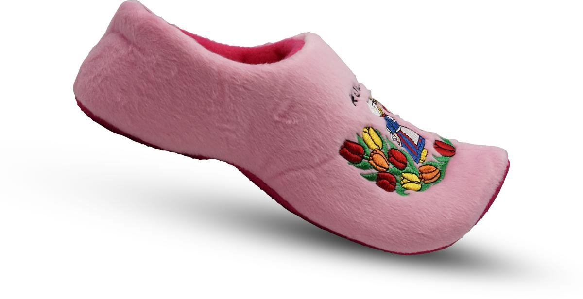 Klompsloffen roze boer/boerin - Maatkeuze: 20-24
