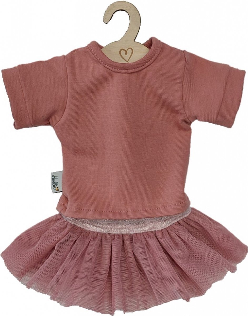 Hollie Poppenrok en -shirt candy old rose