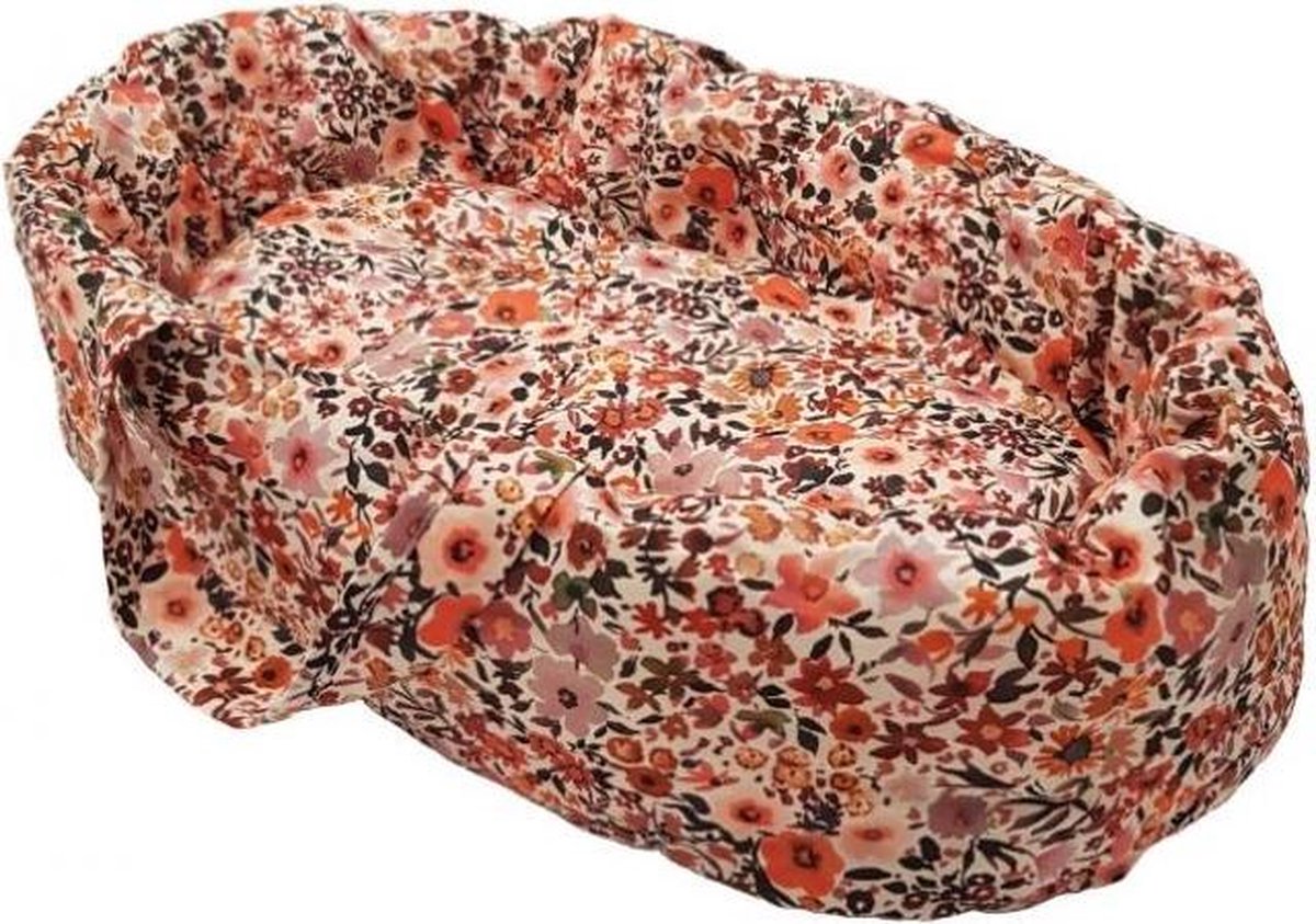 Poppendraagmand Retro Flowers