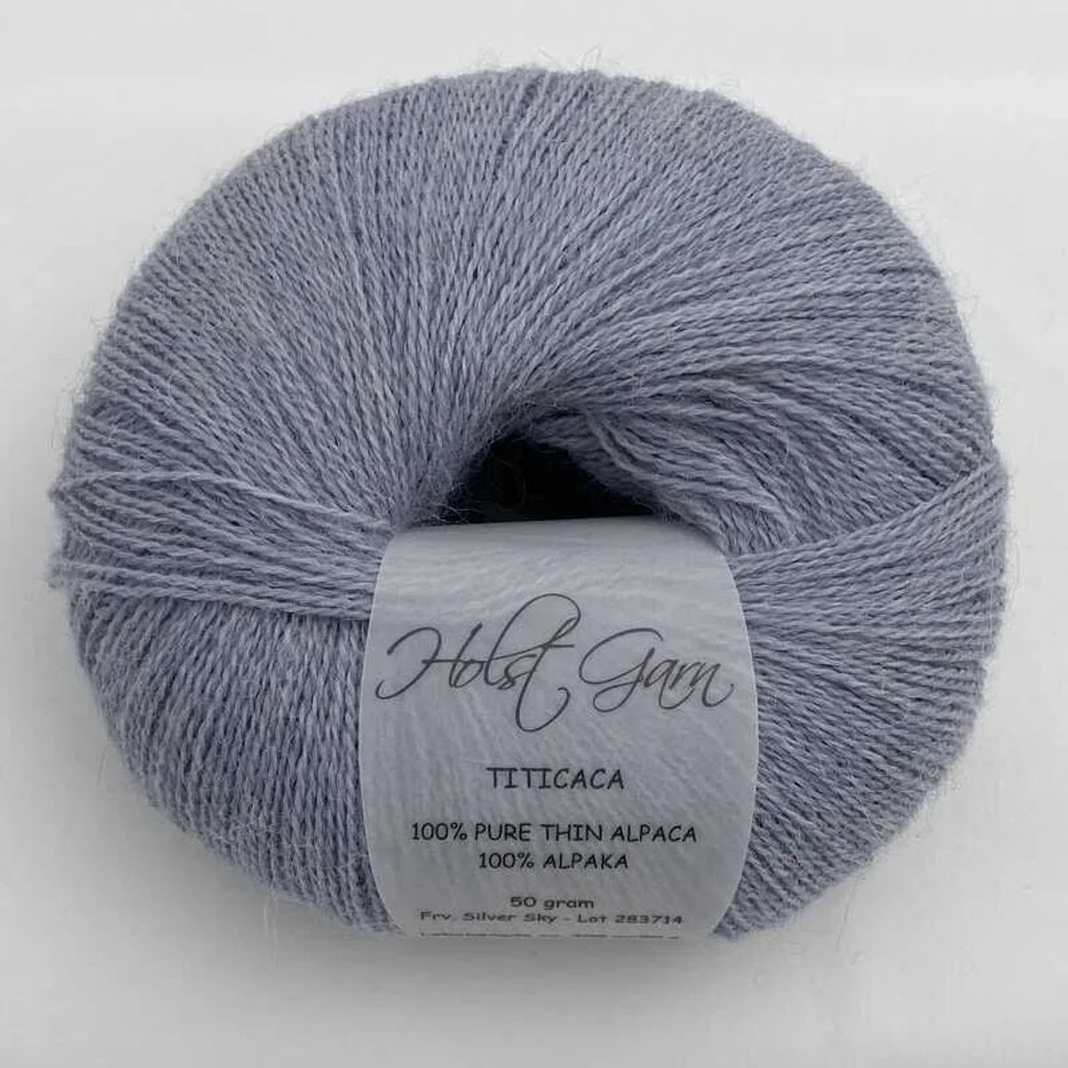Holst Garn - Titicaca Alpaca - Silver Sky - Alpacawol (fleece)
