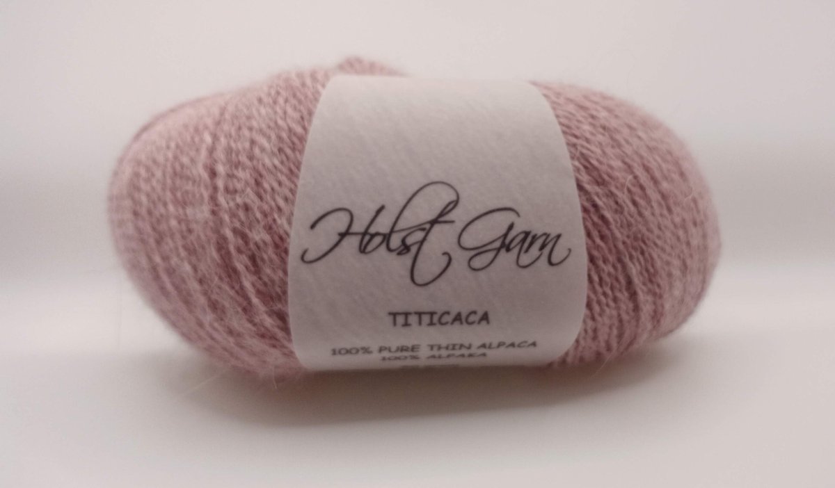Holst Garn - Titicaca Alpaca Wol (Fleece) - Garen - Heather Rose - Roze