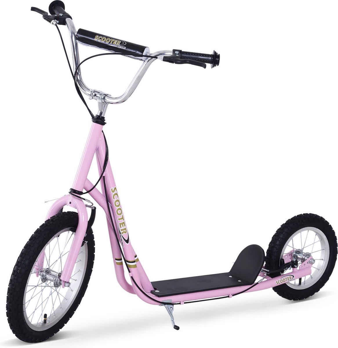 HOMCOM Kinderstep scooter 16/12 inch stadsscooter rolfiets verstelbaar 371-028