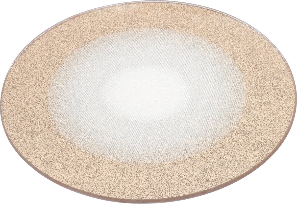 Decoratief bord, gouden glitterachtig