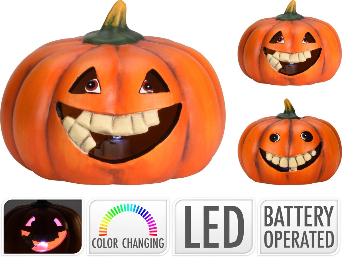 Home & Styling Halloween Pompoen Gezicht Led