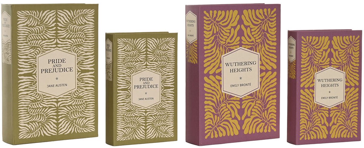 Decoratieve Doos Home ESPRIT Groen Lila Hout MDF Gebloemd Tropisch (2 Stuks)