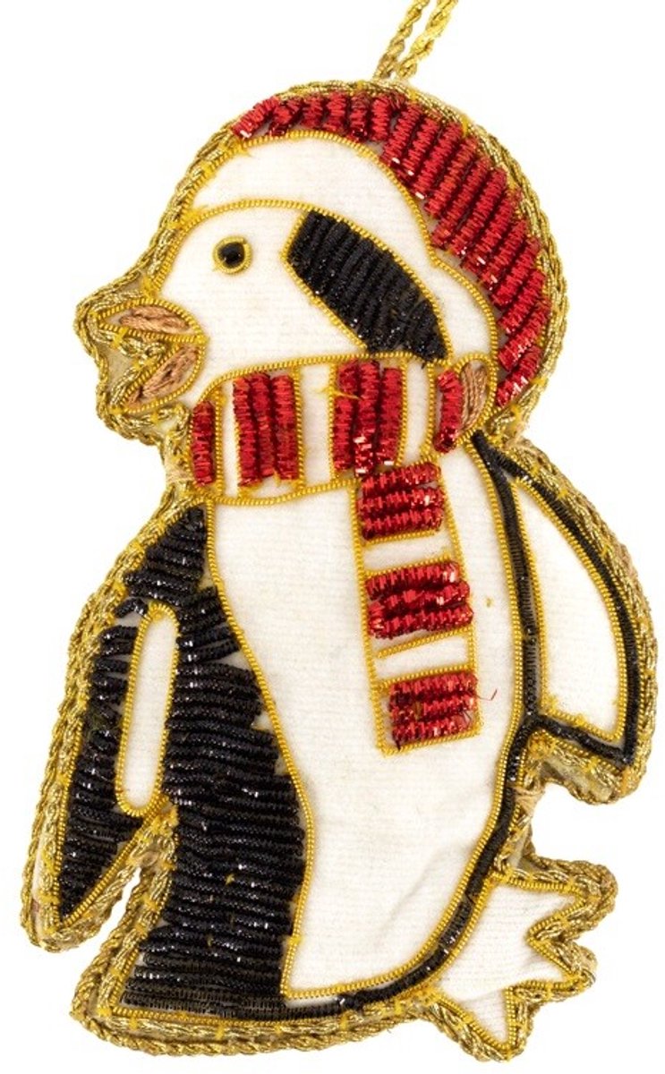 Hanger met kralen pinguïn