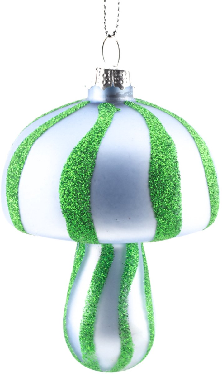 Kerstbal funky paddestoel