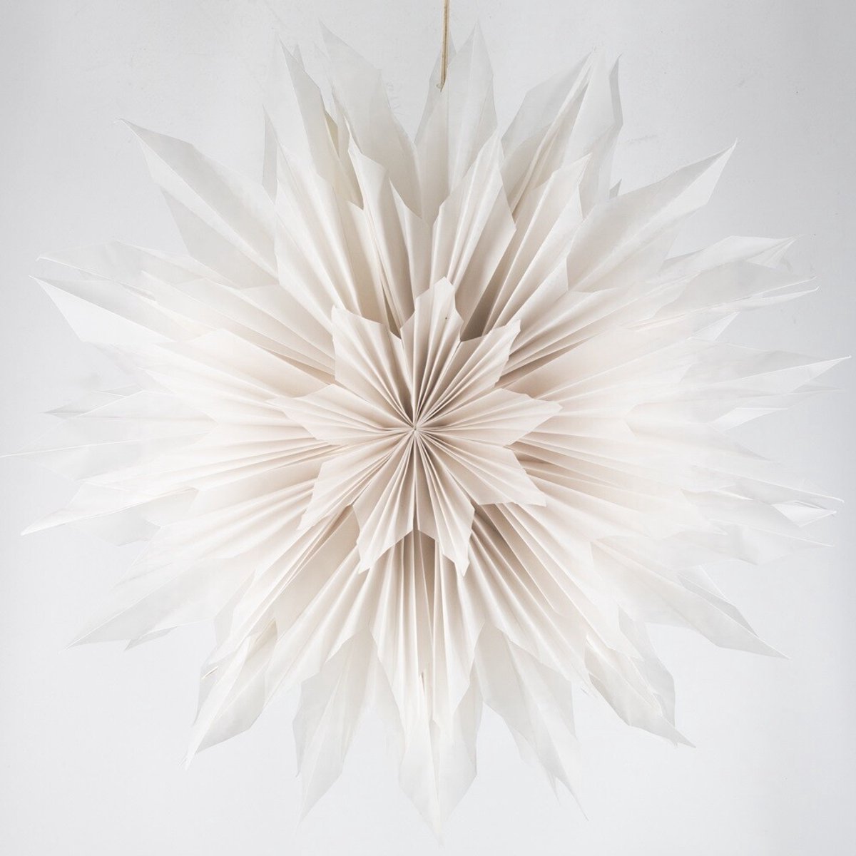 Kerstster sun 80cm wit met pendel