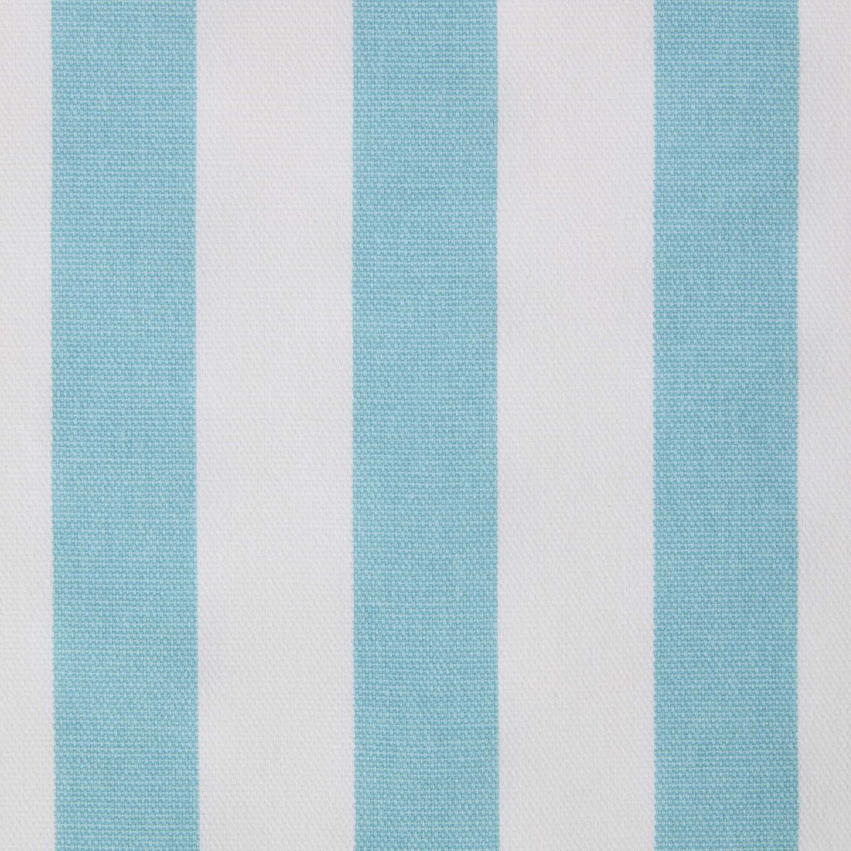 Homescapes Blauw en Wit Gestreepte Katoenen Stof - Verkocht per meter brede strepen, 150 cm breed