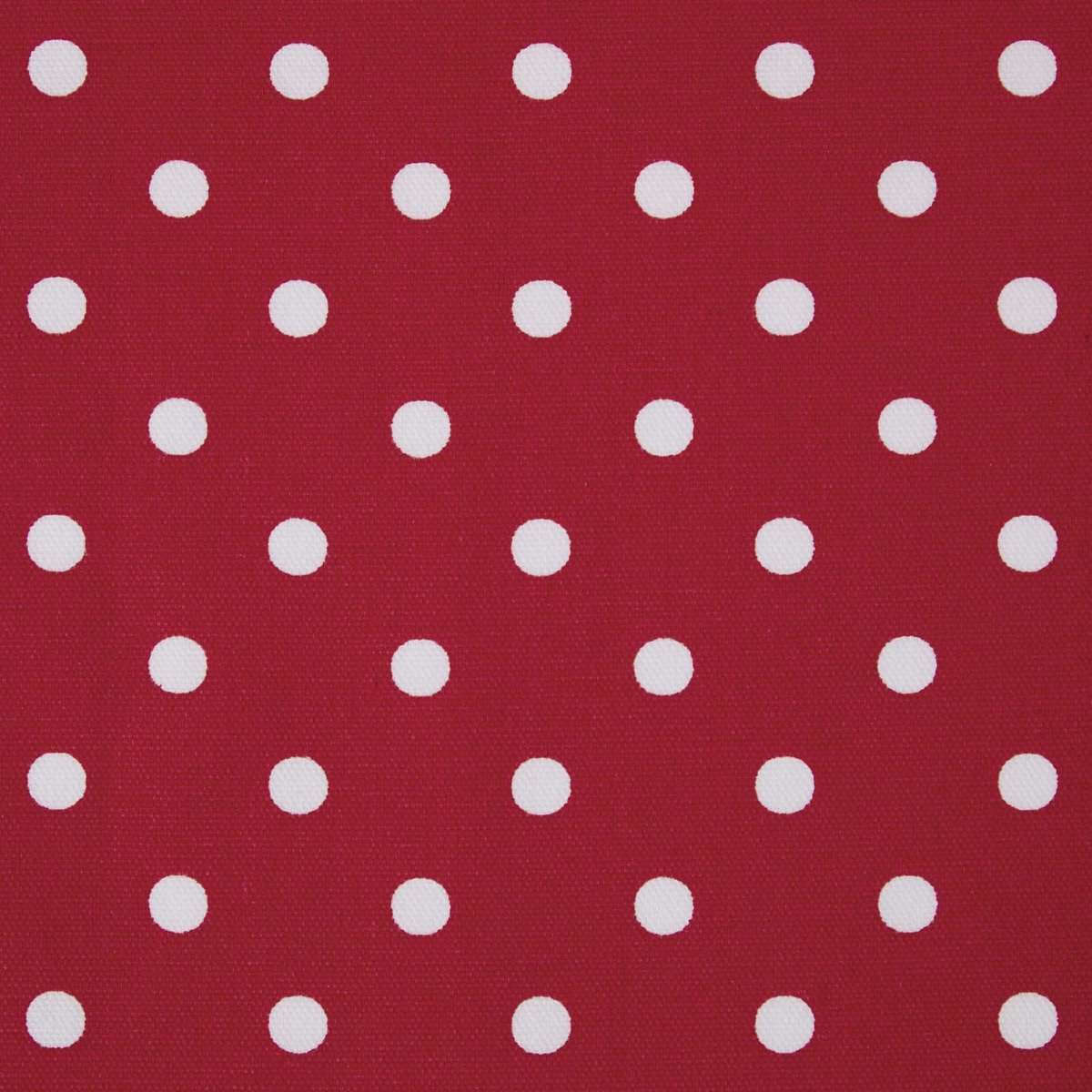 Homescapes Rode katoenen stof met witte stippen - Stippen Verkocht per meter, 150 cm breed
