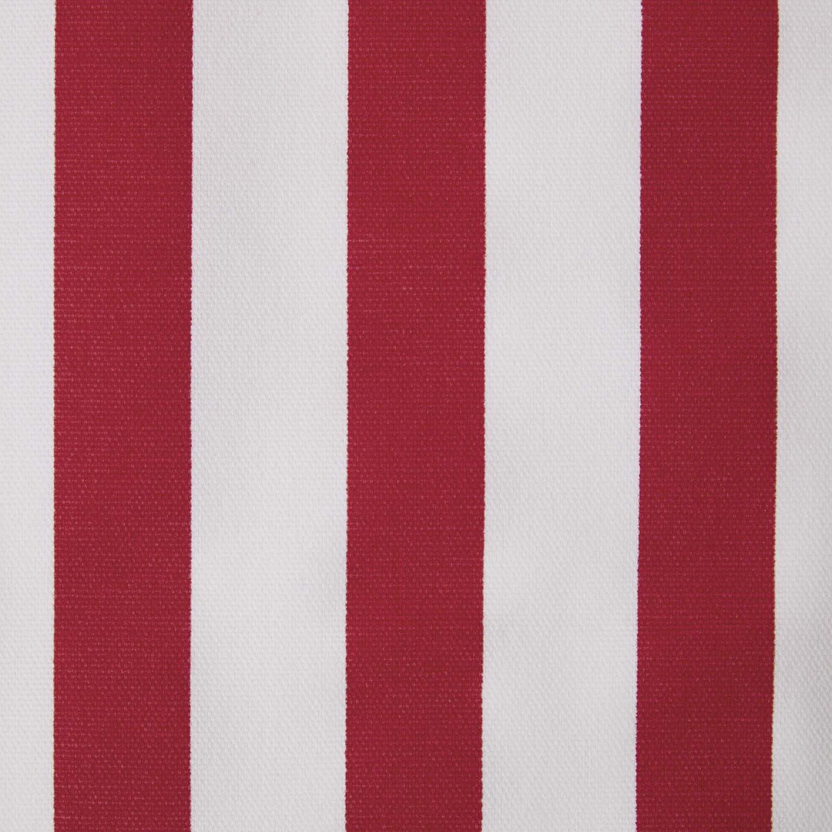 Homescapes Rood en Wit Gestreepte Katoenen Stof - Verkocht per meter brede strepen, 150 cm breed