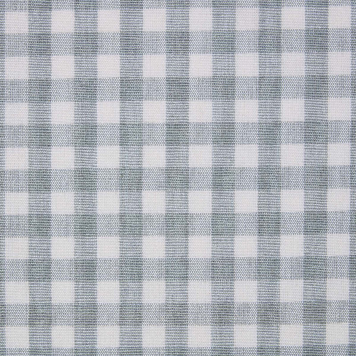 Homescapes Vichy geruite katoenen stof - verkocht per meter blauw en wit, 150 cm breed