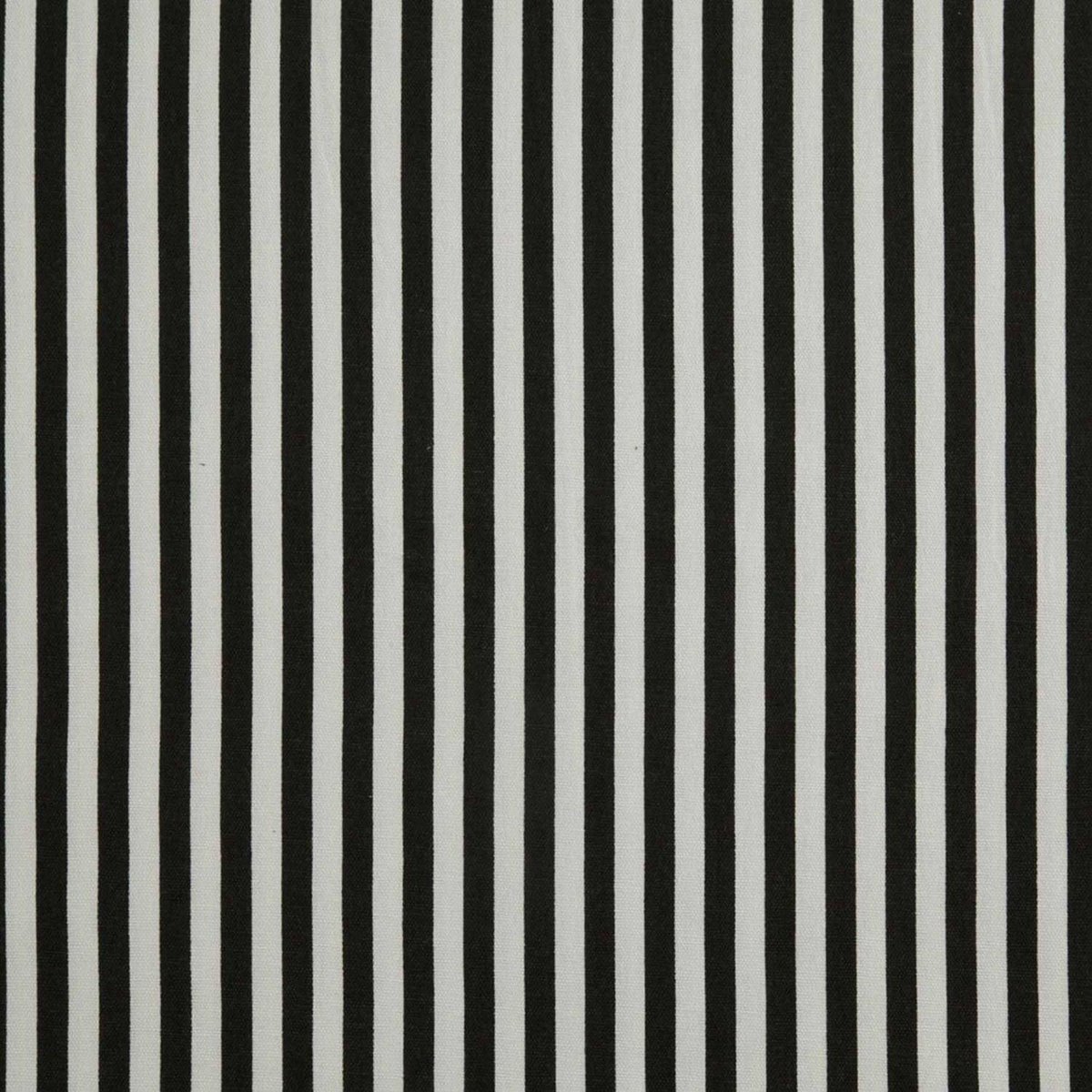 Homescapes Zwart-wit gestreepte katoenen stof - Verkocht per meter smalle strepen, 150 cm breed