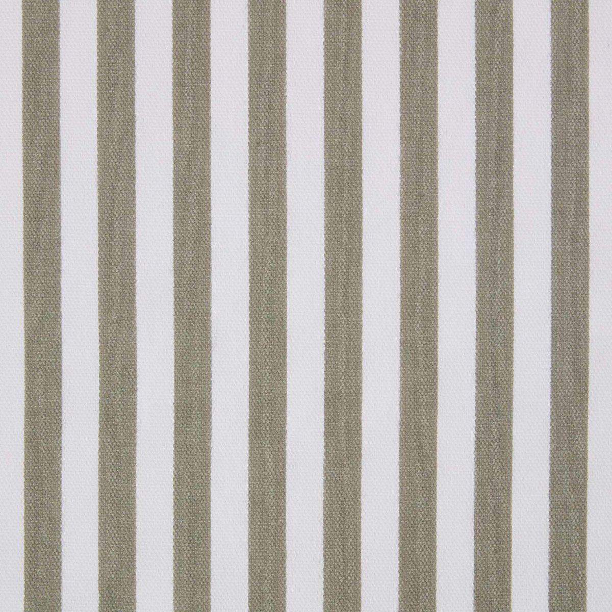 Homescapes grijs en wit gestreepte katoenen stof - Verkocht per meter smalle strepen, 150 cm breed