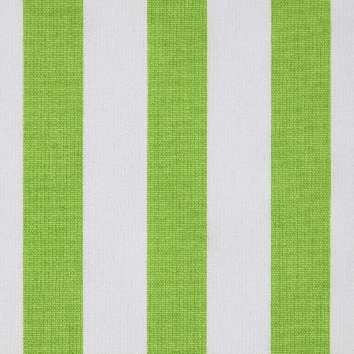 Homescapes stof per meter groen witte brede strepen 150 cm breed