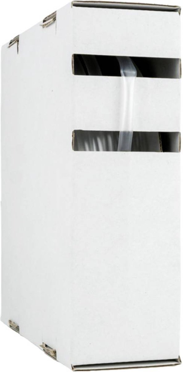 Hongshang 2111195998 Krimpkous zonder lijm Transparant 12.70 mm 6.40 mm Krimpverhouding:2:1 8 m
