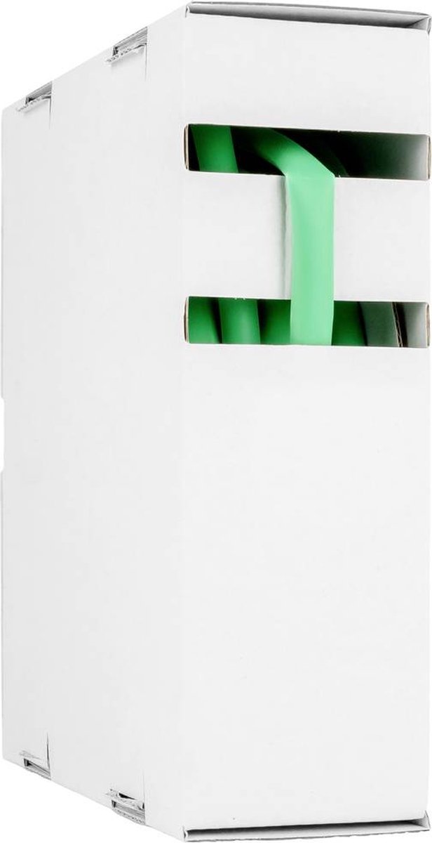 Hongshang 211134358 Krimpkous zonder lijm Groen 2.40 mm 1.20 mm Krimpverhouding:2:1 15 m