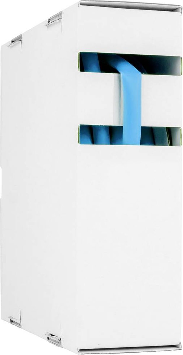 Hongshang 211144368 Krimpkous zonder lijm Blauw 3.20 mm 1.60 mm Krimpverhouding:2:1 15 m