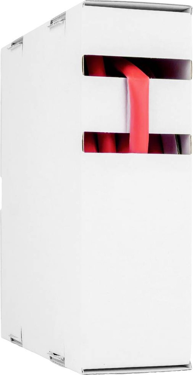 Hongshang 211184228 Krimpkous zonder lijm Rood 9.50 mm 4.80 mm Krimpverhouding:2:1 10 m