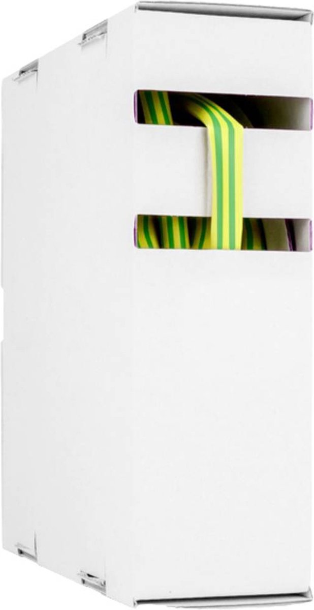Hongshang 2181443108 Krimpkous zonder lijm Geel-groen 3.20 mm 1.60 mm Krimpverhouding:2:1 15 m
