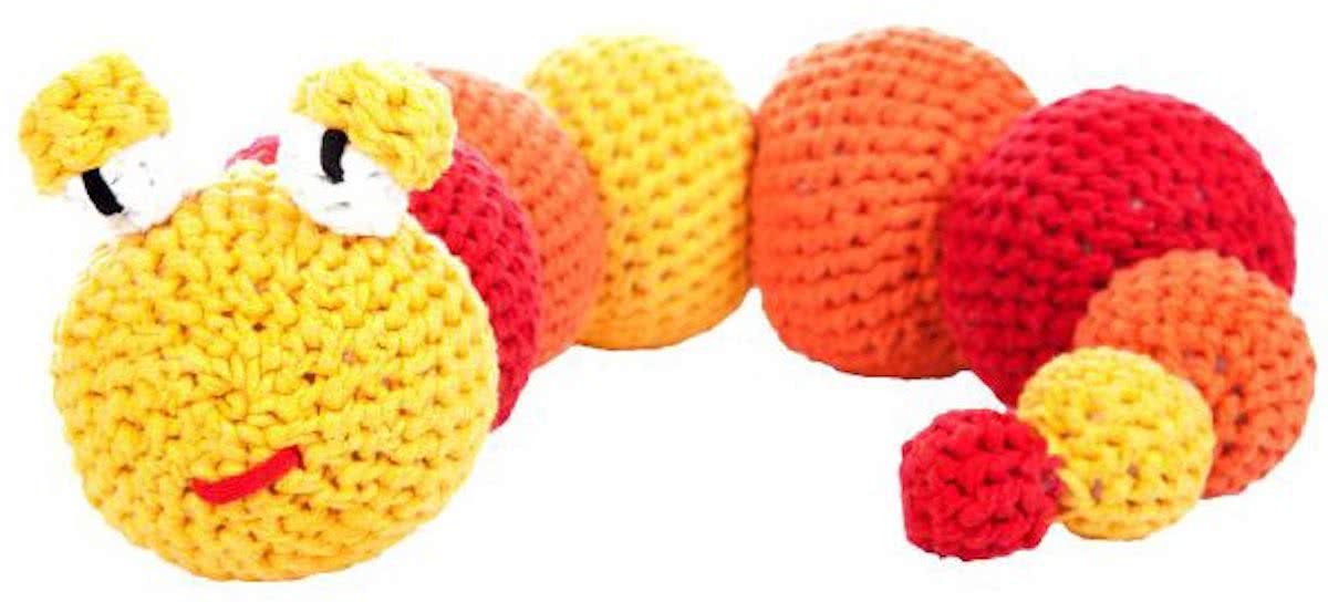 DIY Haakkit RibbonXL Hoooked rups Rita rood