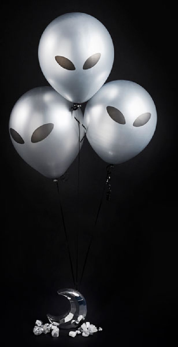 Alien Zilver - 5 stuks