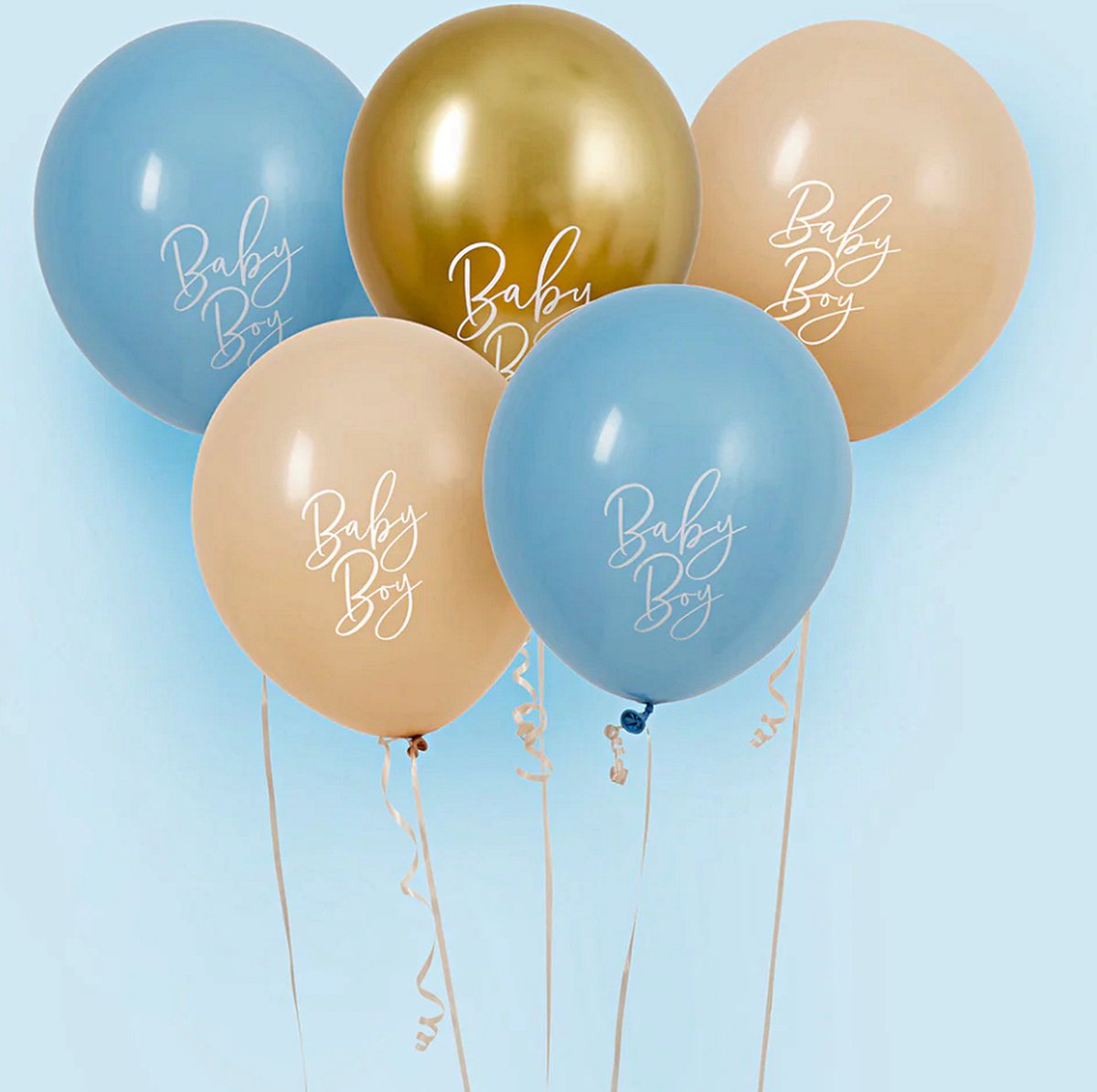 Baby Boy - Blauw, Goud & Nude