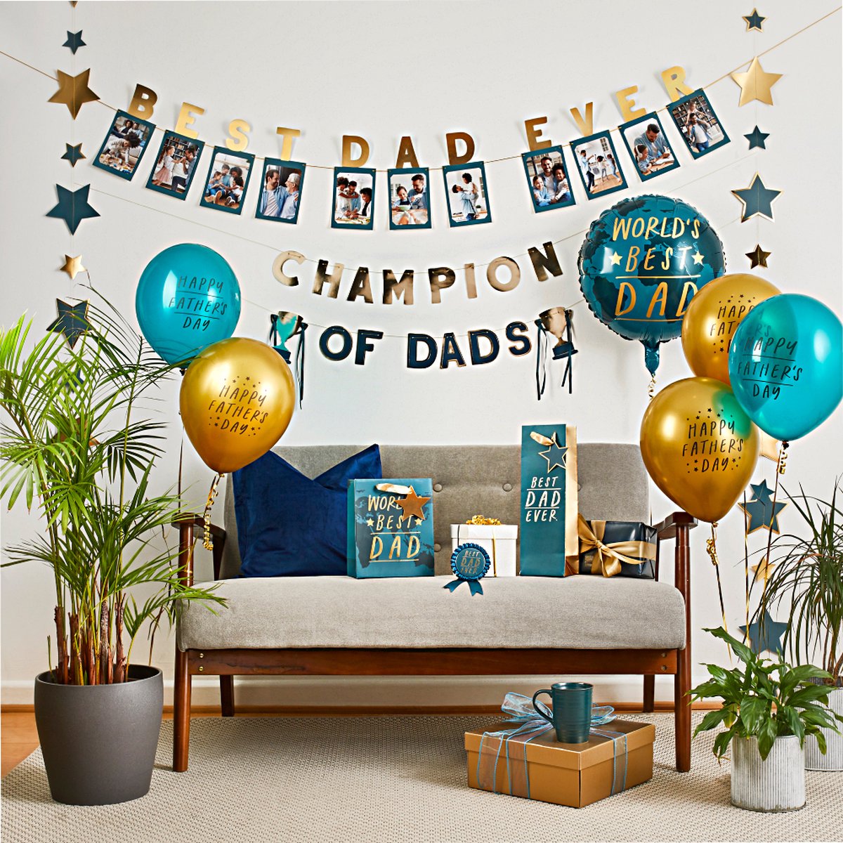 Happy Fathers Day 30 CM - 5 stuks