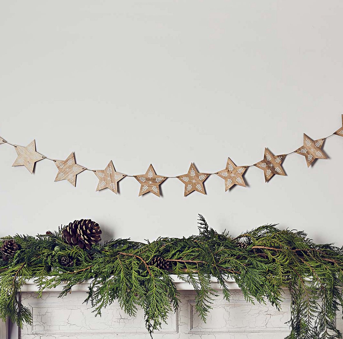 Houten Sterren - 2 Meter
