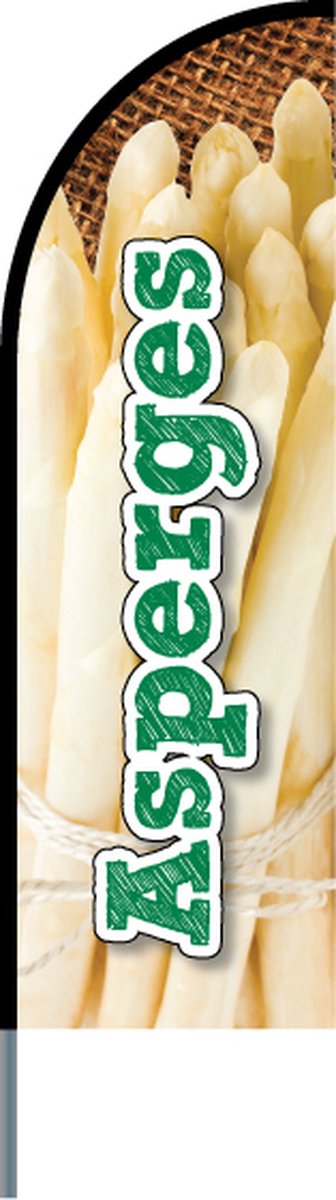 Beachflag - Asperges - Beachflag inclusief mast - Horecavlaggen.nl