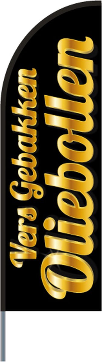 Beachflag - Oliebollen - Beachflag inclusief mast - Horecavlaggen.nl