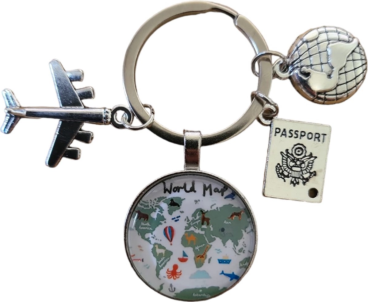 Horend Goed sleutelhanger wereld wit