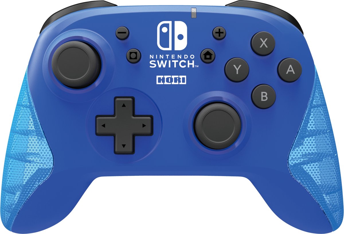 Hori Draadloze Pro Controller - Officieel Gelicenseerd - Nintendo Switch + Lite - Blauw