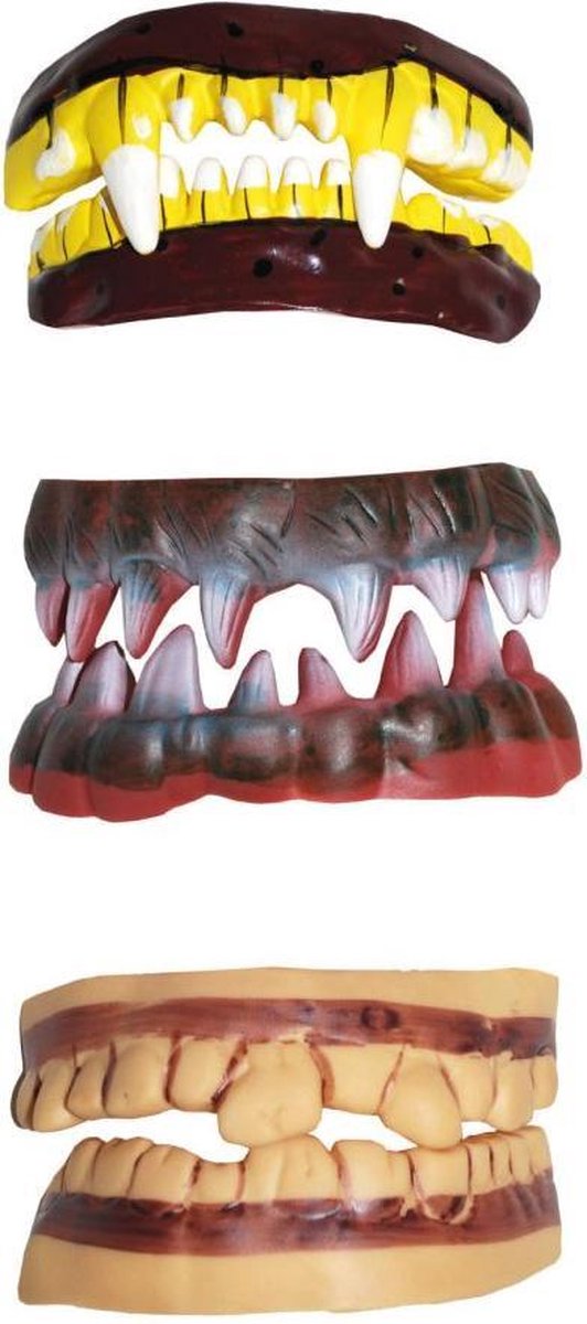 Halloween Tanden Gebit - Lelijk Smerig Eng - Carnaval Verkleden Accesoire Zombie