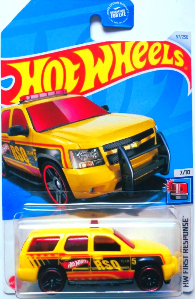 HOT WHEELS 07 CHEVY TAHOE YELLOW 57/250 HW FIRST RESPONSE 7/10