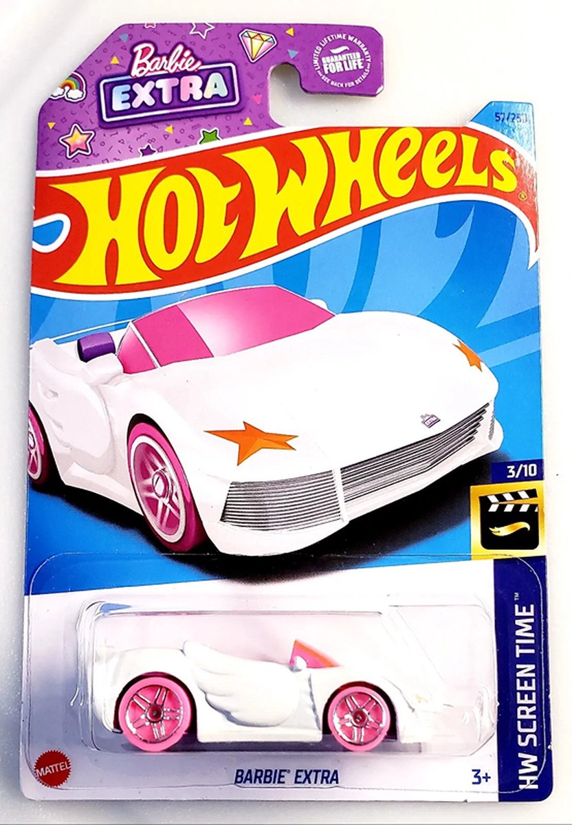 HOT WHEELS BARBIE EXTRA WIT 57/250 1:64 HW SCREEN TIME 3/10