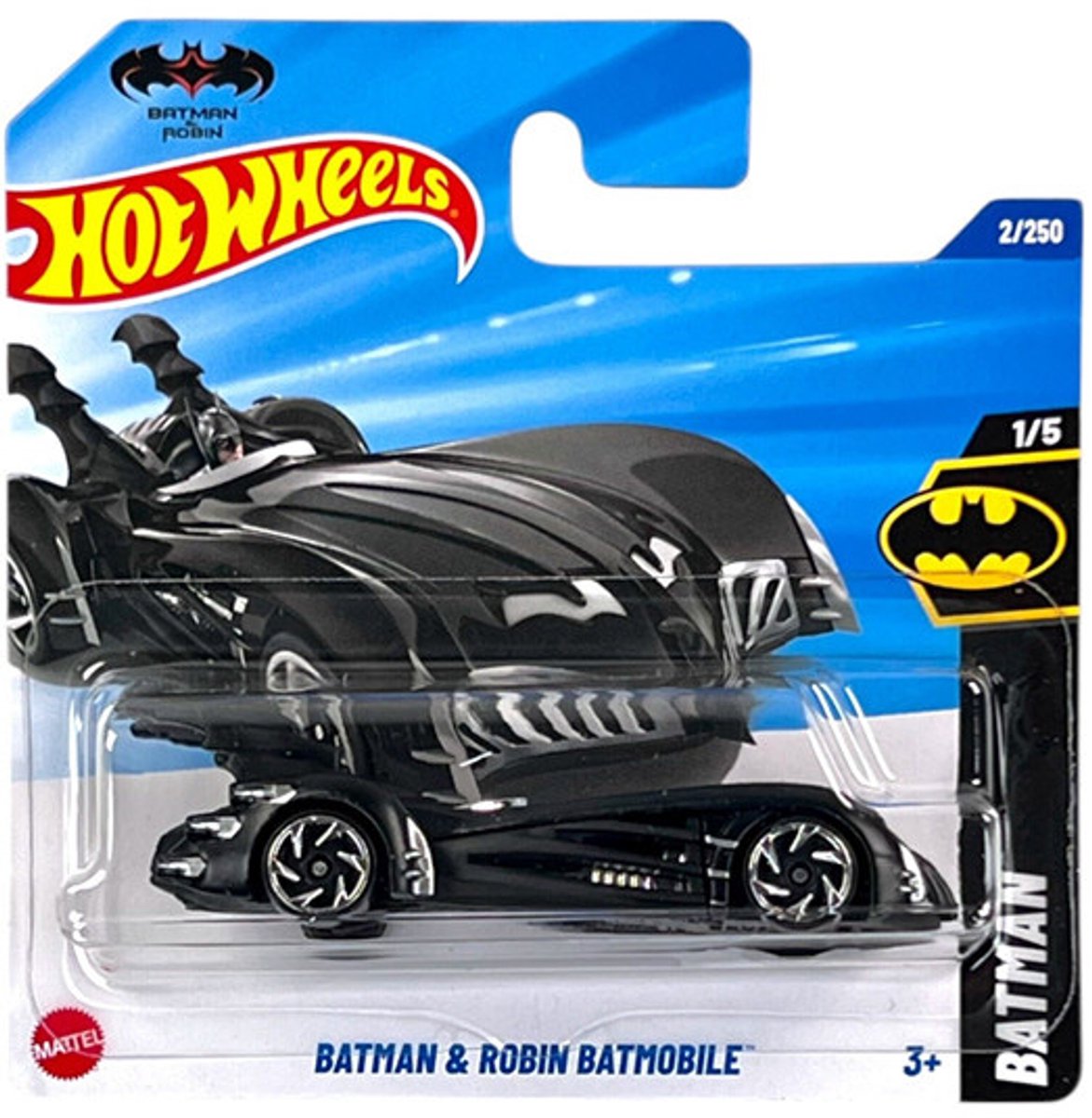 HOT WHEELS BATMAN & ROBIN BATMOBILE BLACK/ CHROME 2/250 1:64 HW BATMAN 1/5 2025