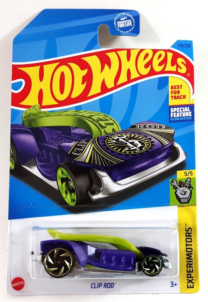 HOT WHEELS CLIP ROD PURPER/GREEN 119/250 (1:64) EXPERIMOTORS 5/5