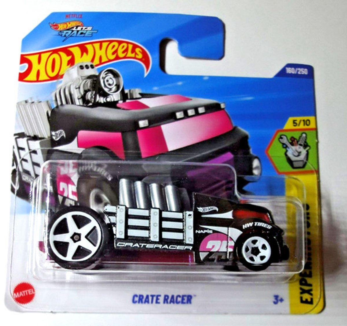 HOT WHEELS CRATE RACER NAFS 25 PURPER/GREY 160/250 HW EXPERIMOTORS 5/10 1:64
