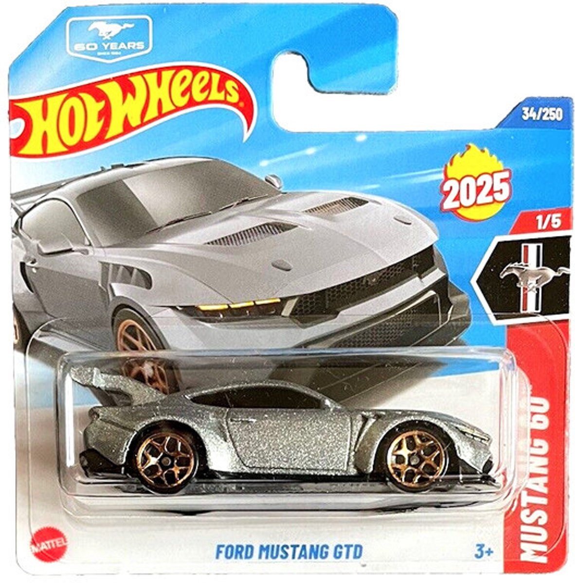 HOT WHEELS GORDON MURRAX AUTOMOTIVE T33 SILBER METALIC 90/250 HW FACTORY FRESH 4/5