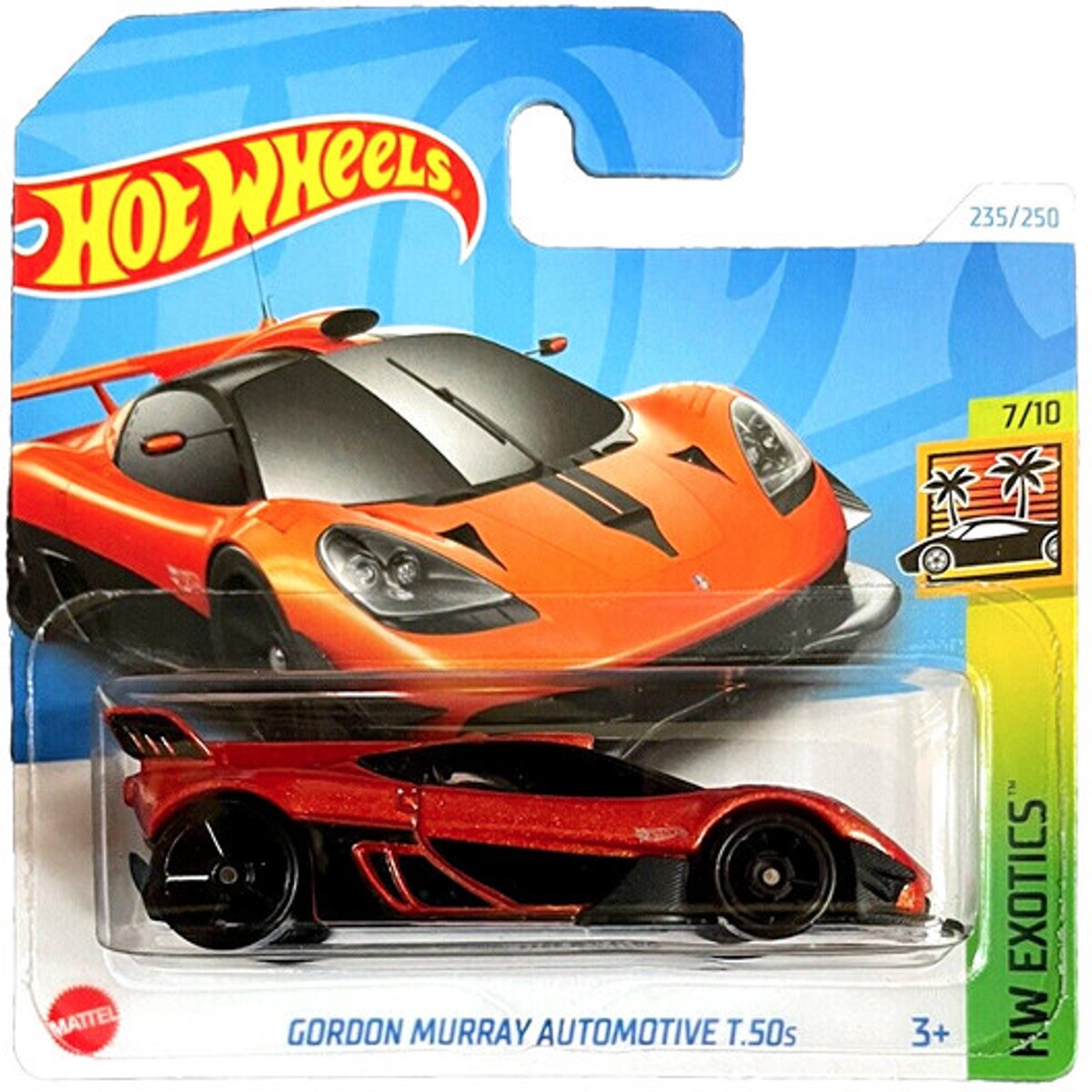 HOT WHEELS GORDON MURRAY AUTOMOTIVE T.50s 235/250 RUST BROWN (1:64) HW EXOTICS 7/10