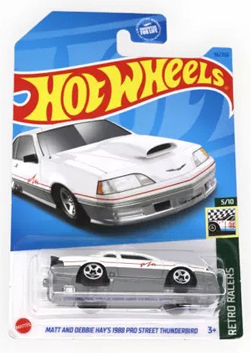HOT WHEELS Matt and Debbie Hays 1988 Pro Street Thunderbird 56/250 RETRO RACERS 5/10
