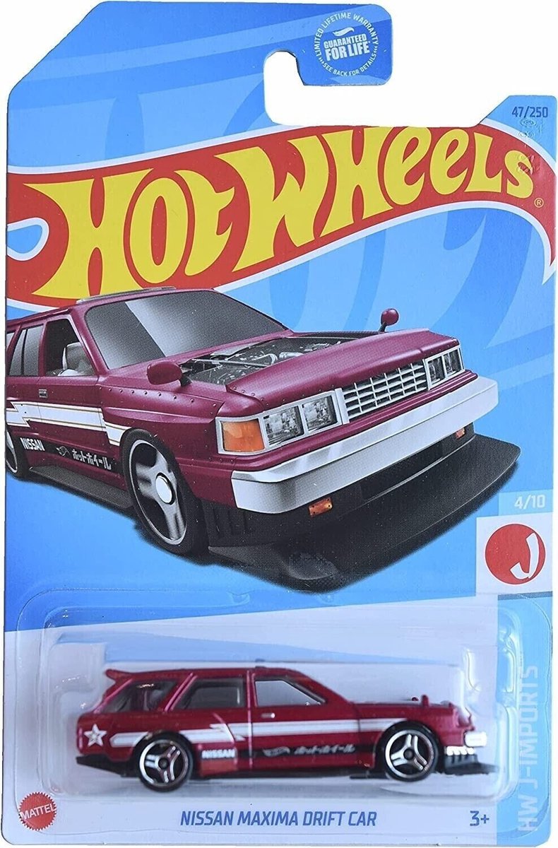 HOT WHEELS NISSAN MAXIMA DRIFT CAR 47/250 RED 1:64 HW J-IMPORTS