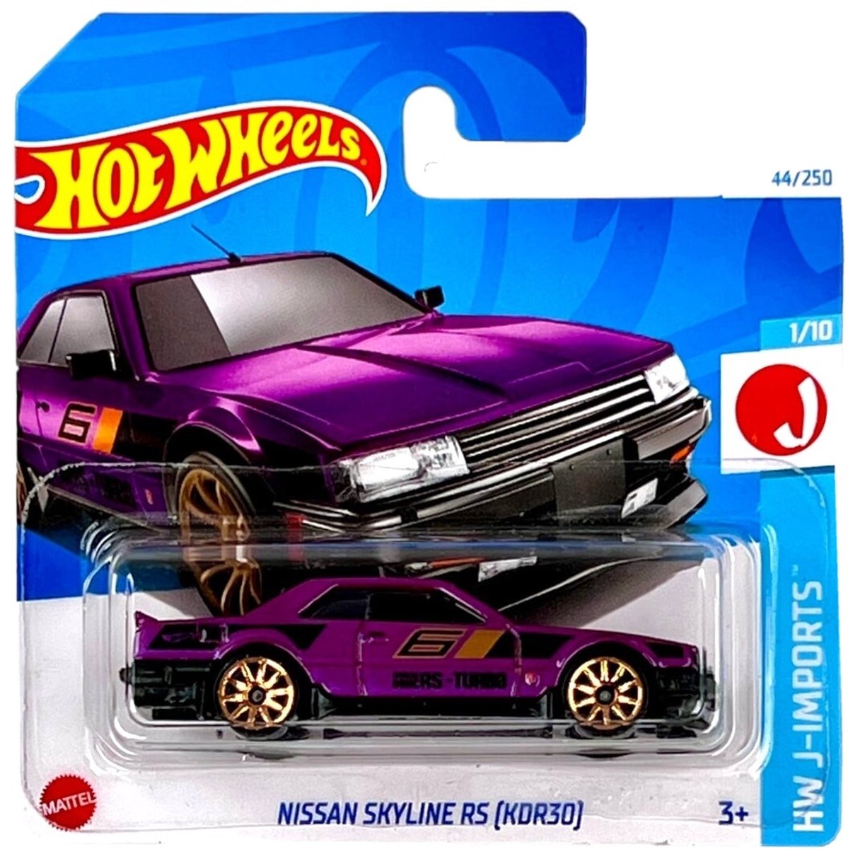 HOT WHEELS NISSAN SKYLINE RS 6 (KDR30) PURPER GOLD 44/250 1:64 HW J-IMPORTS 1/10