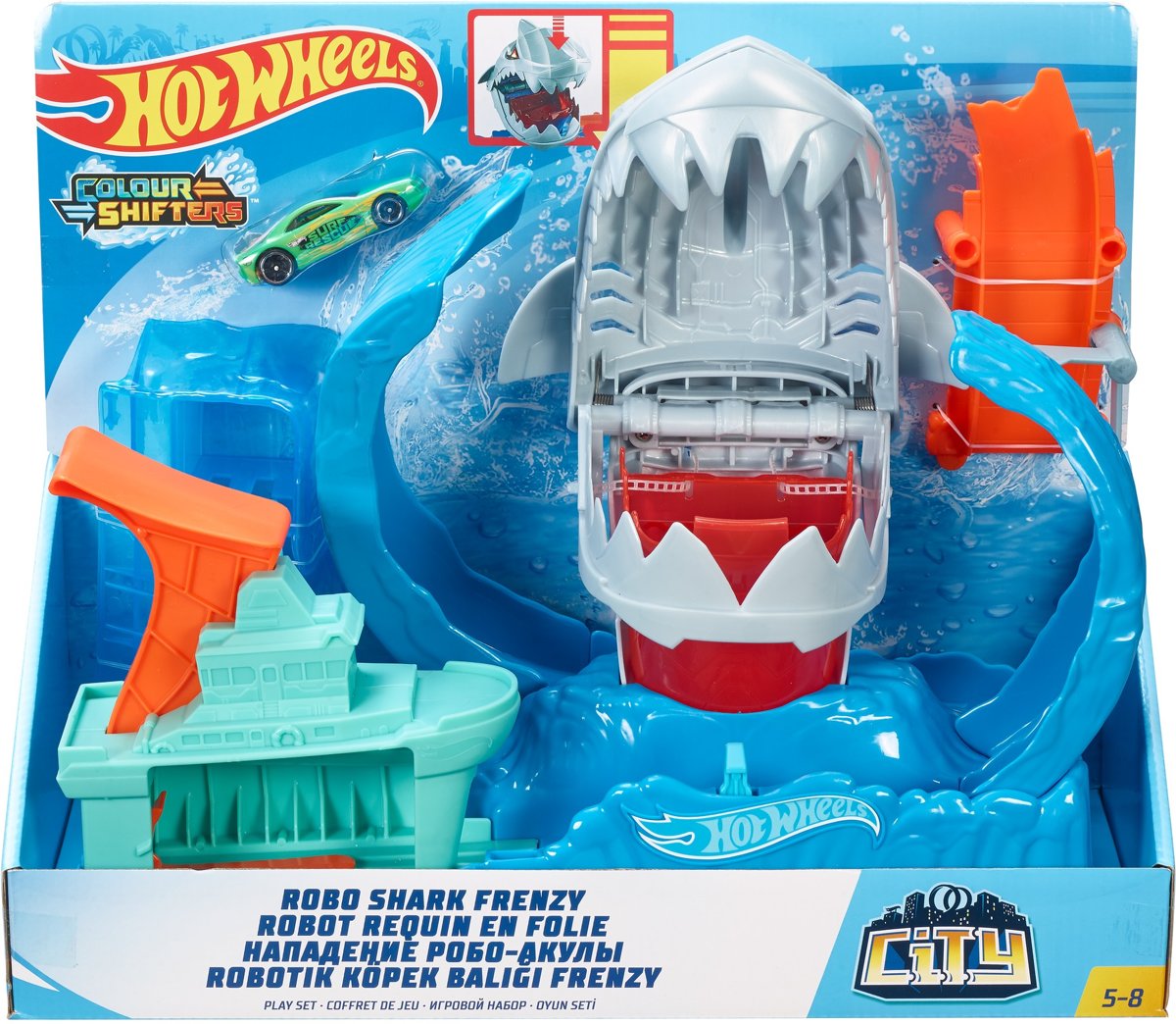 Hot Wheels City - Robo Haai Waanzin Speelset