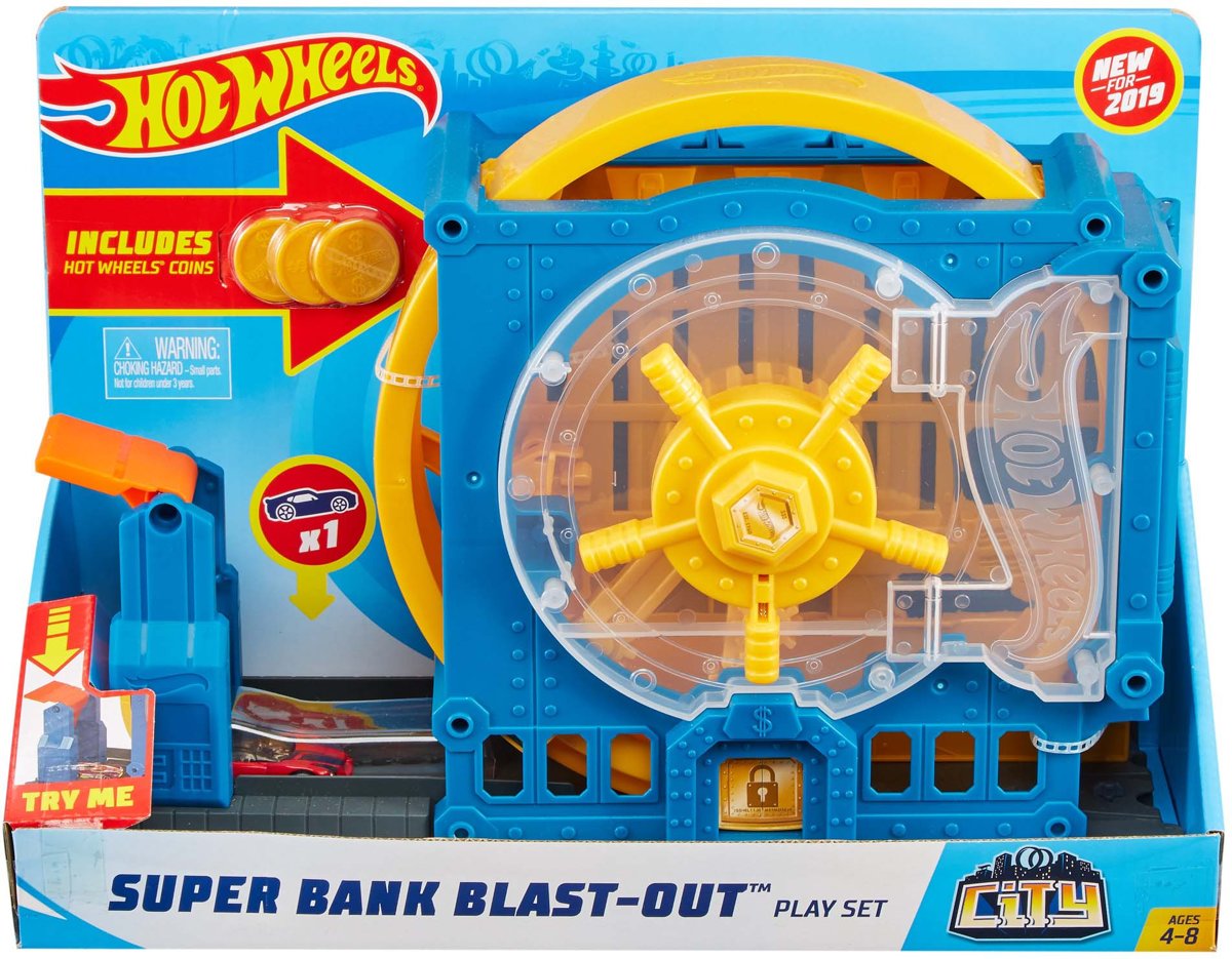 Hot Wheels City Super Bank Blast Out - Speelset